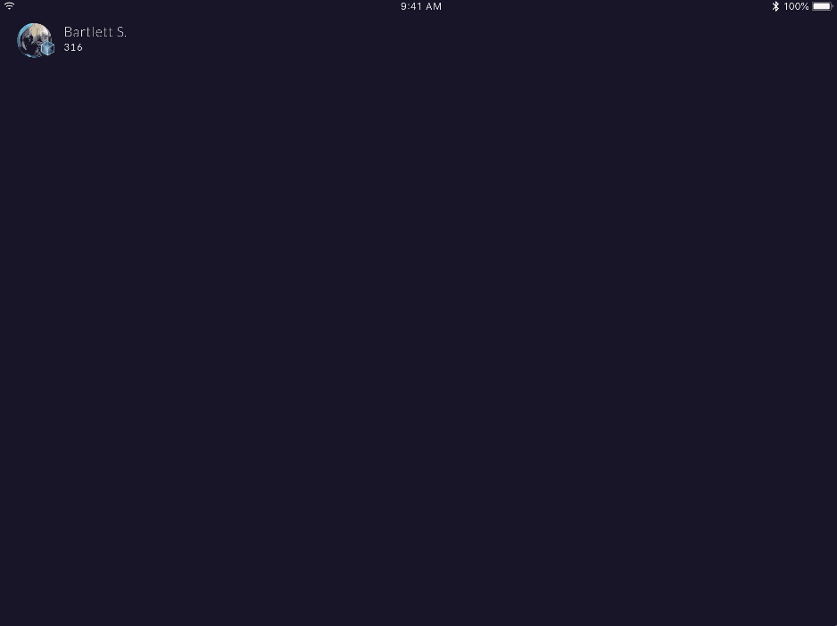 Transition animation from home screen into an active workout